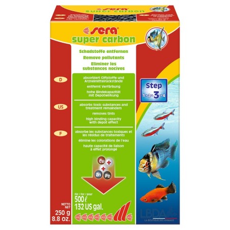 SERA Super Carbon - Charbon actif - 250 g