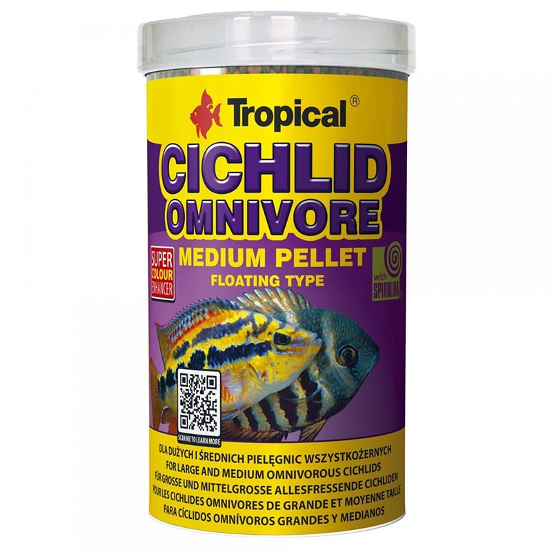 TROPICAL Cichlid Omnivore Medium Pellet