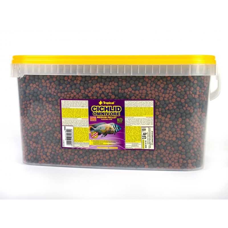 Cíclido Tropical Omnívoro Pellet Pequeño 10 litros