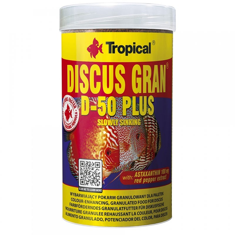 TROPICAL Discus Gran D-50 Plus 250ml