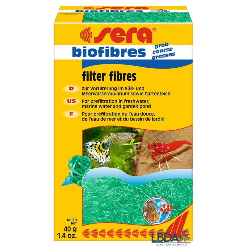 SERA biofibre grossolane - 40 g di fibre filtranti SERA biofibre grossolane - 40 g di fibre filtranti