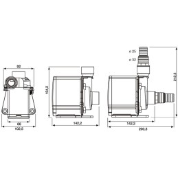 NUEVA Bomba Dimensions NewJet NJ 8000