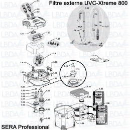 Pièces détachées Filtre SERA UVC-Xtreme 800