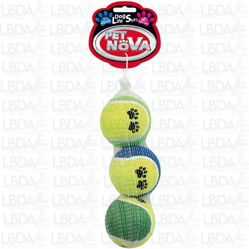 Pelotas de tenis flotantes PET NOVA - Paquete de 3 Pelotas de tenis flotantes PET NOVA - Paquete de 3