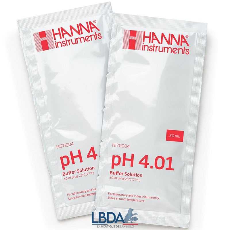 HANNA INSTRUMENTS HI70004 Solution étalonnage pH 4.01 pour pH-mètre électronique