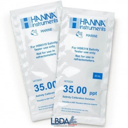 HANNA INSTRUMENTS HI70024P - 25 Solutions d’étalonnage de salinité à 35,00 g/L (ppt)