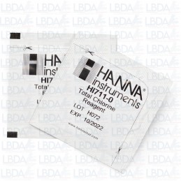 HANNA INSTRUMENTS HI711-25 Réactifs pour mini-photomètre Chlore HI711