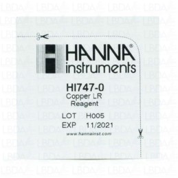 Reactivos HANNA INSTRUMENTS HI747-25 para el minifotómetro de cobre HI718