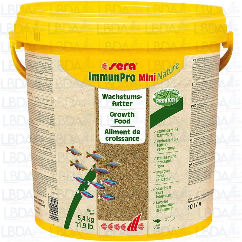 SERA ImmunPro Mini Nature - Nourriture en granulés pour petits poissons