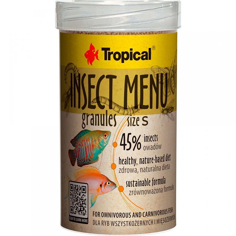 TROPICAL Insektenmenü Granulat - Größe S - 100 ml TROPICAL Insektenmenü Granulat - Größe S - 100 ml