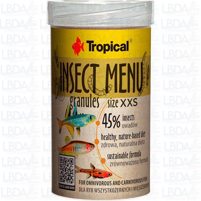 TROPICAL Insect Menu Granules - Size XXS