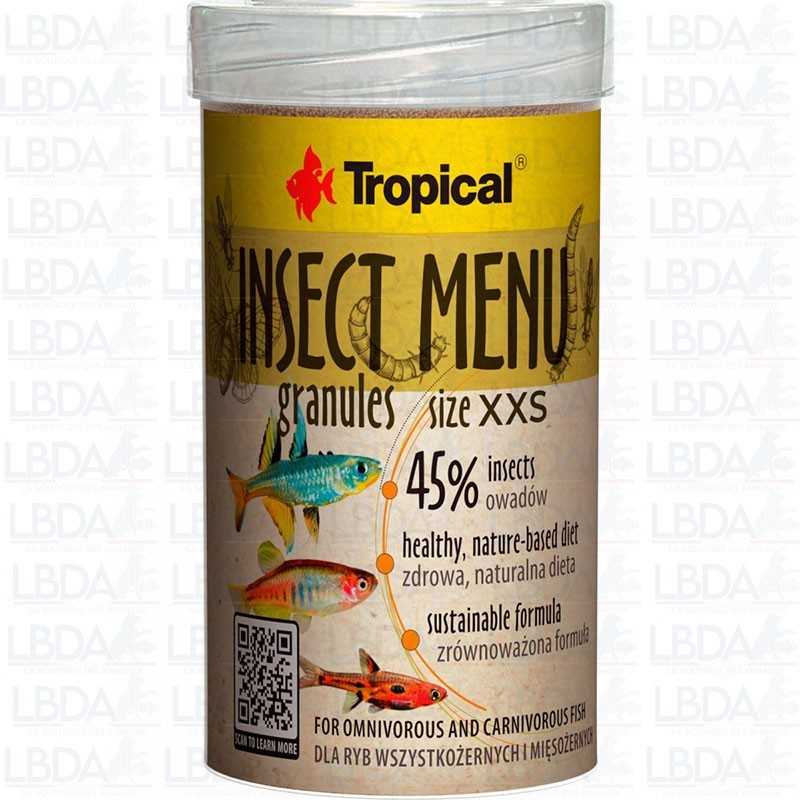 TROPICAL Insect Menu Granules - Size XXS - 100ml TROPICAL Insect Menu Granules - Size XXS - 100ml