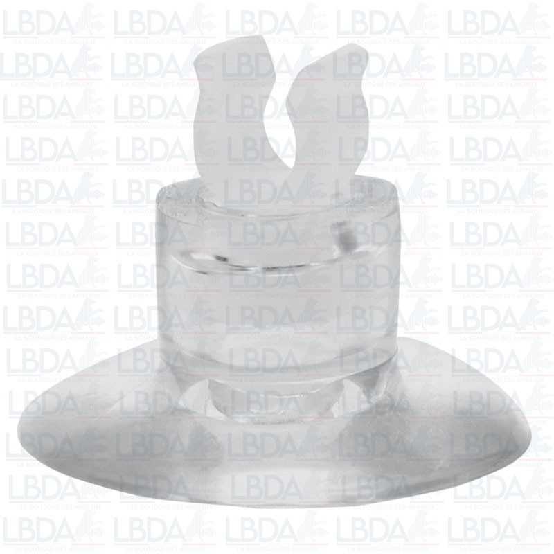 HOBBY Ventosa con clip trasparente 4/6 mm