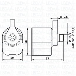 Bomba NEWA Maxi MJ 500 - Dimensiones