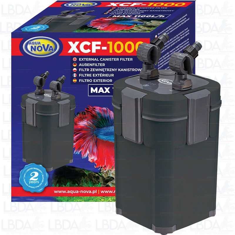 Filtro esterno AQUA NOVA XCF-1000 + lampada UV