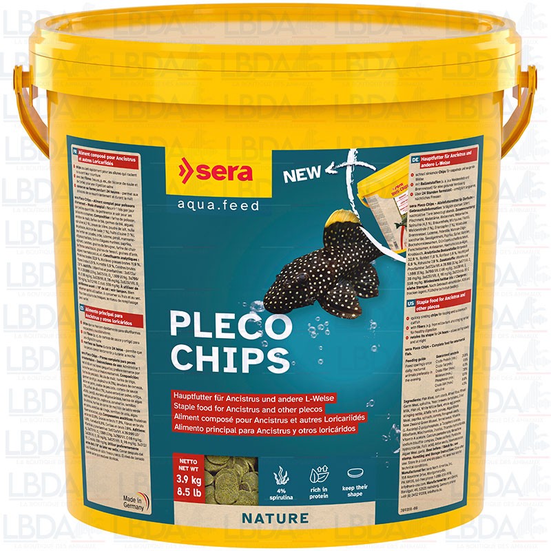 SERA Pleco Chips Nature 10 litres / 3.9kg SERA Pleco Chips Nature 10 litres / 3.9kg