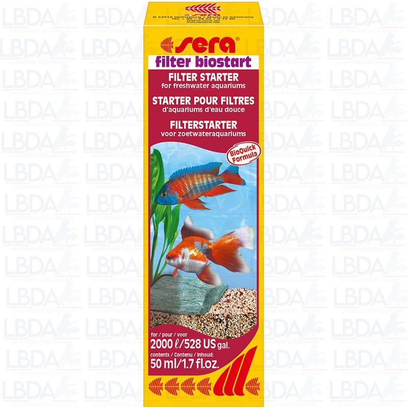 SERA Filter Biostart - Condizionatore d'acqua - 50 ml SERA Filter Biostart - Condizionatore d'acqua - 50 ml