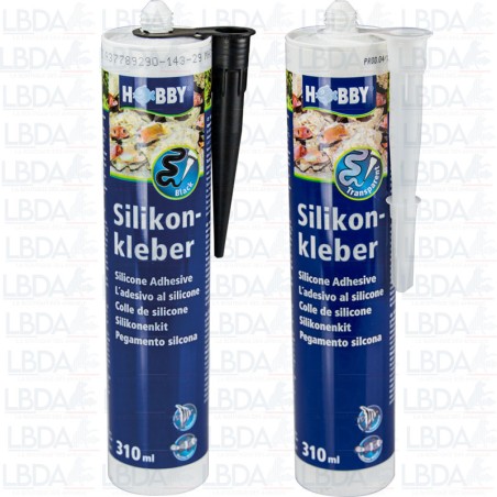 HOBBY Tube Silicone 310ml en Noir / Transparent