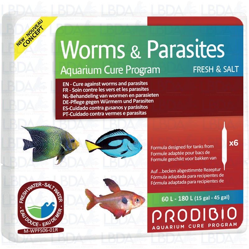PRODIBIO Worms et Parasites - 6 ampoules PRODIBIO Worms et Parasites - 6 ampoules