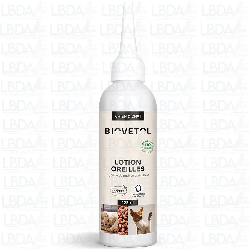Lotion Nettoyante Oreilles Bio BIOVETOL 125ml Lotion Nettoyante Oreilles Bio BIOVETOL 125ml