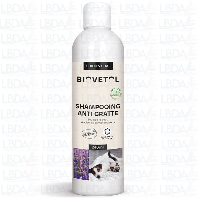 Shampoing Bio Anti Démangeaisons Biovetol - 240ml Shampoing Bio Anti Démangeaisons Biovetol - 240ml