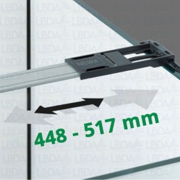 NEWA Slim Led Daylight NS 430 with adjustable bracket from 448 to 517 mm.
