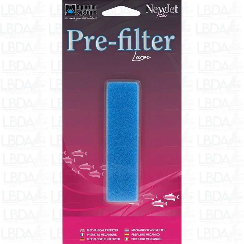 Prefiltro mecánico para sistemas de acuario - Filtro grande NewJet