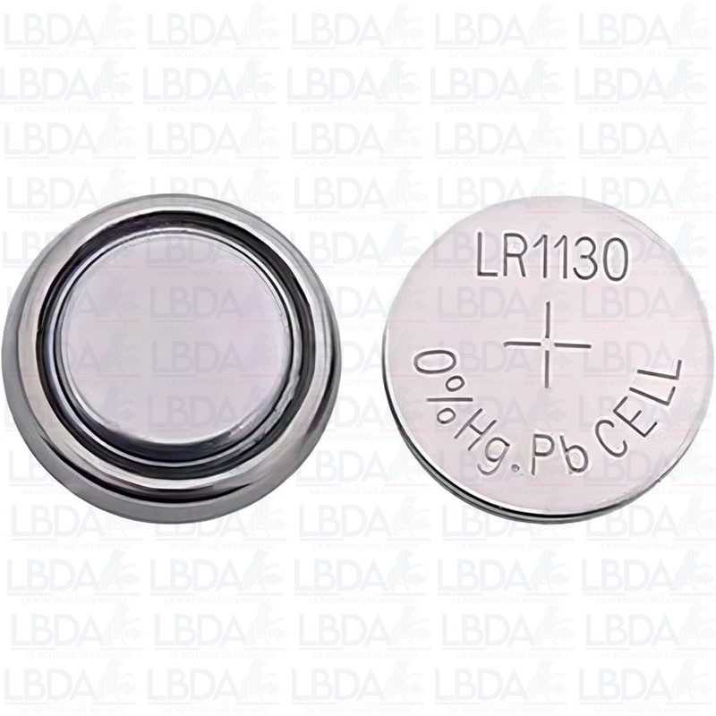 Pile bouton alcaline AG10 LR1130 1,5 V sans mercure - x2