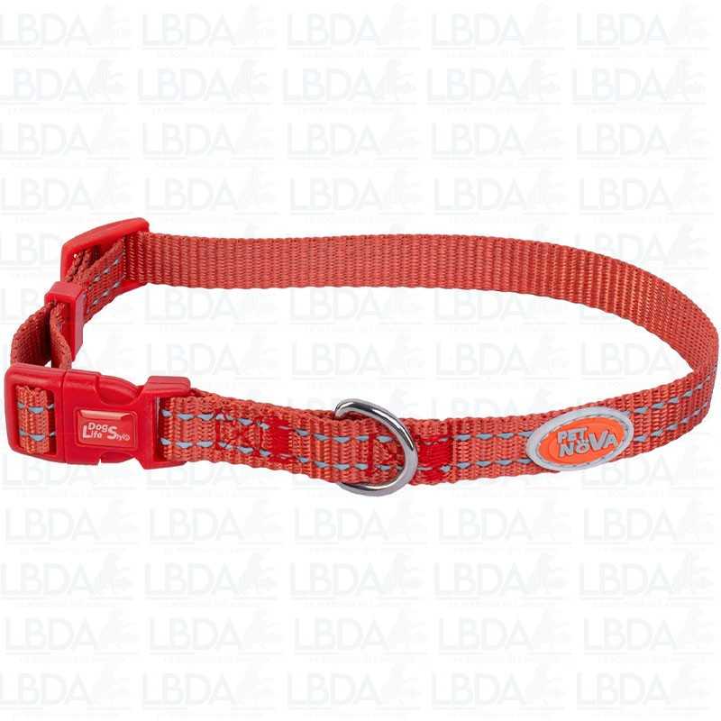 Collare riflettente per cani PETNOVA - Rosso