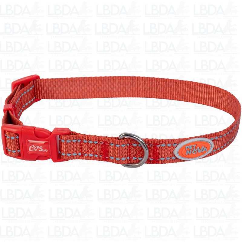 Collare riflettente per cani PETNOVA - Rosso