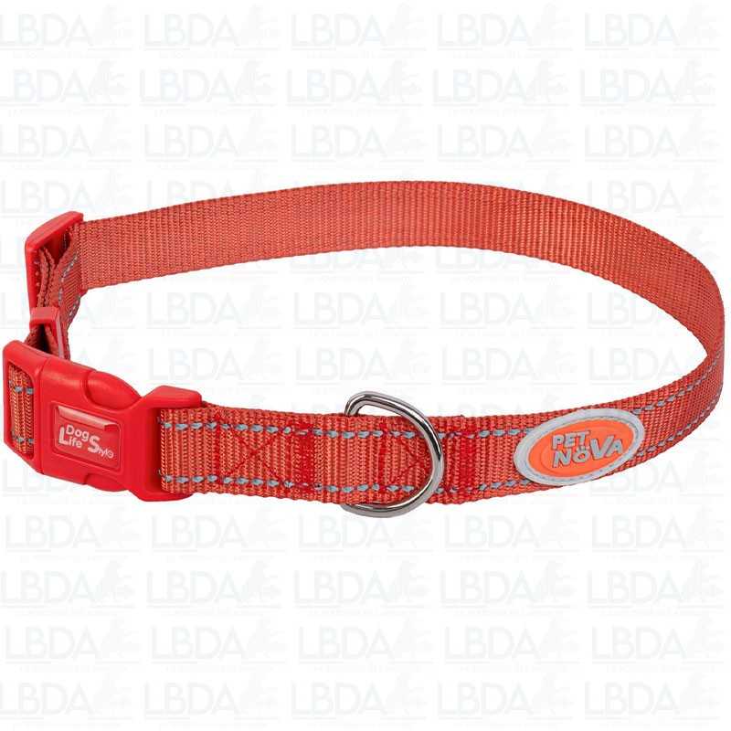PETNOVA Collier Réfléchissant pour chien - Coloris Rouge