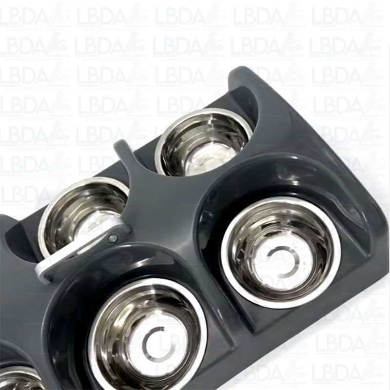 Comedero para cachorros de 6 tazones