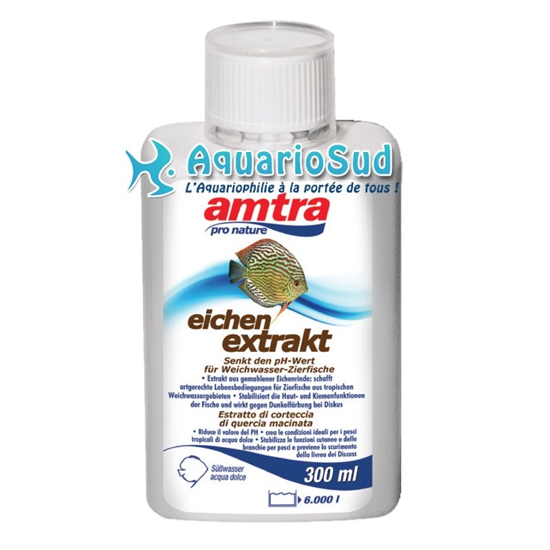 AMTRA Extrait de chêne - 300 ml pour abaisser le pH de votre aquarium AMTRA Extrait de chêne - 300 ml pour abaisser le pH de votre aquarium