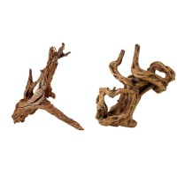Raíces y decoración natural para acuario