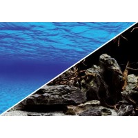 Póster de fondo de acuario impreso en dos caras disponible.